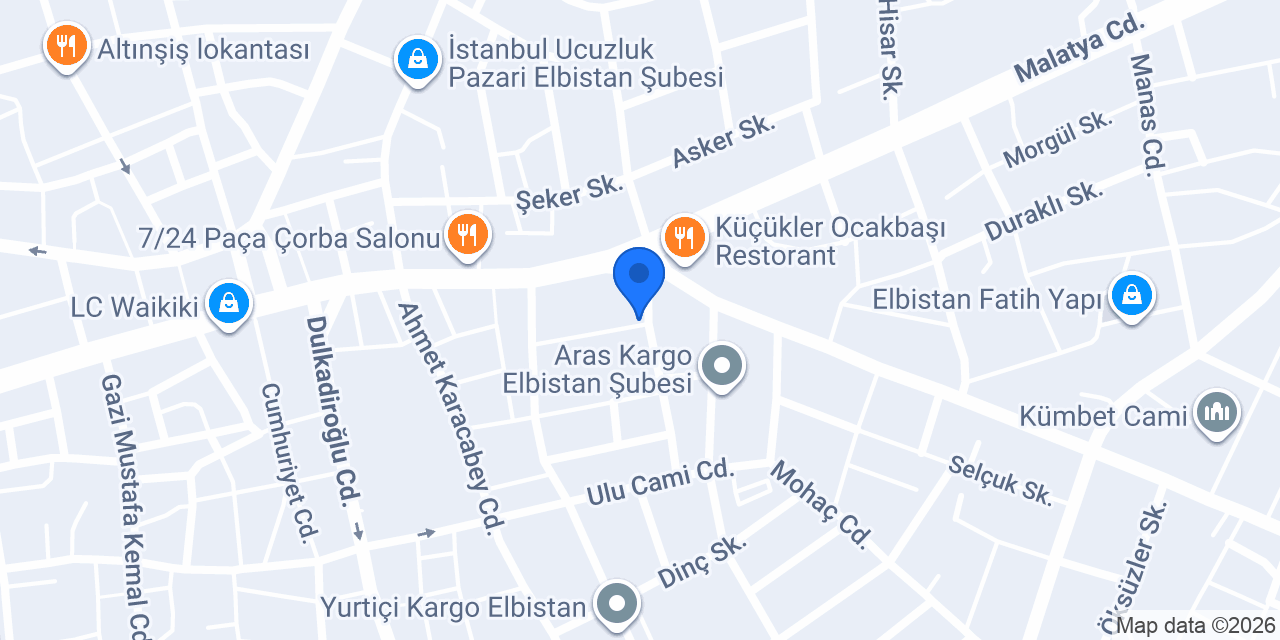 ÖZER Mimarlık konumu