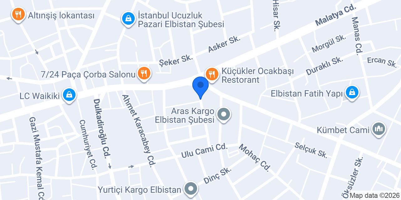 Prenses Bayan Kuaförü konumu
