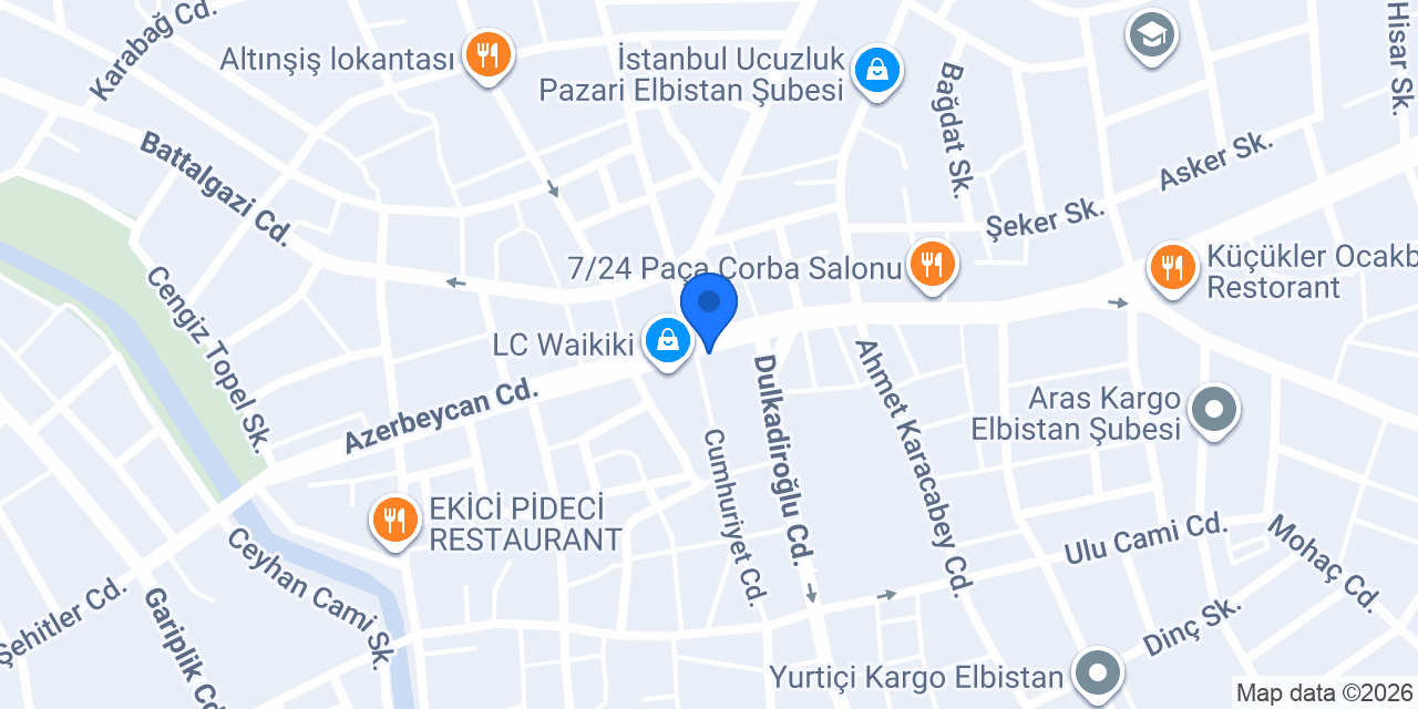 ELBİSTAN EMRE VİNÇ konumu