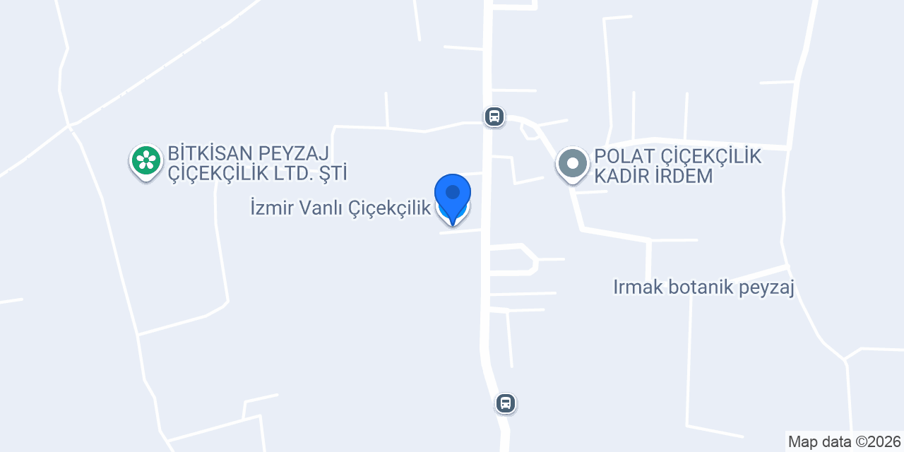 İzmir Vanlı Çiçekçilik konumu