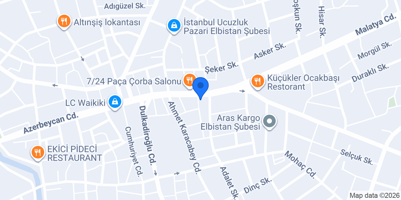 ELBİSTAN UĞURLU SÜRÜCÜ KURSU konumu