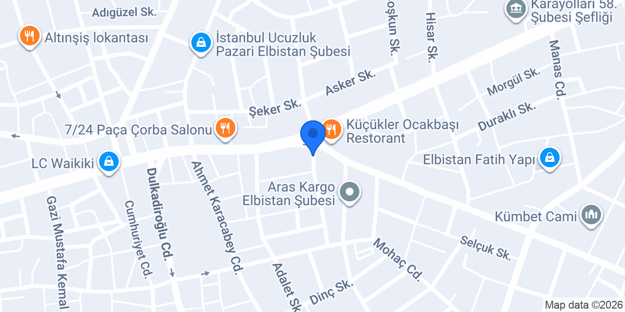 Terzioğlu Kuyumculuk konumu