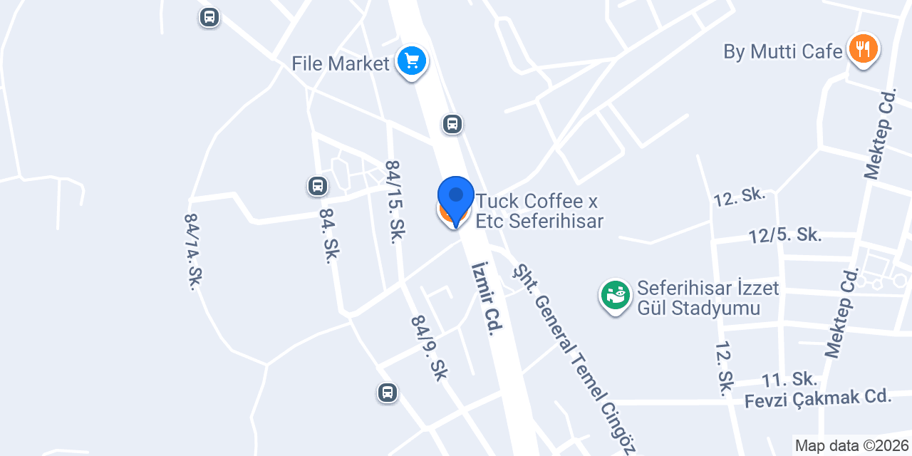 Tuck Coffee x Etc Seferihisar konumu