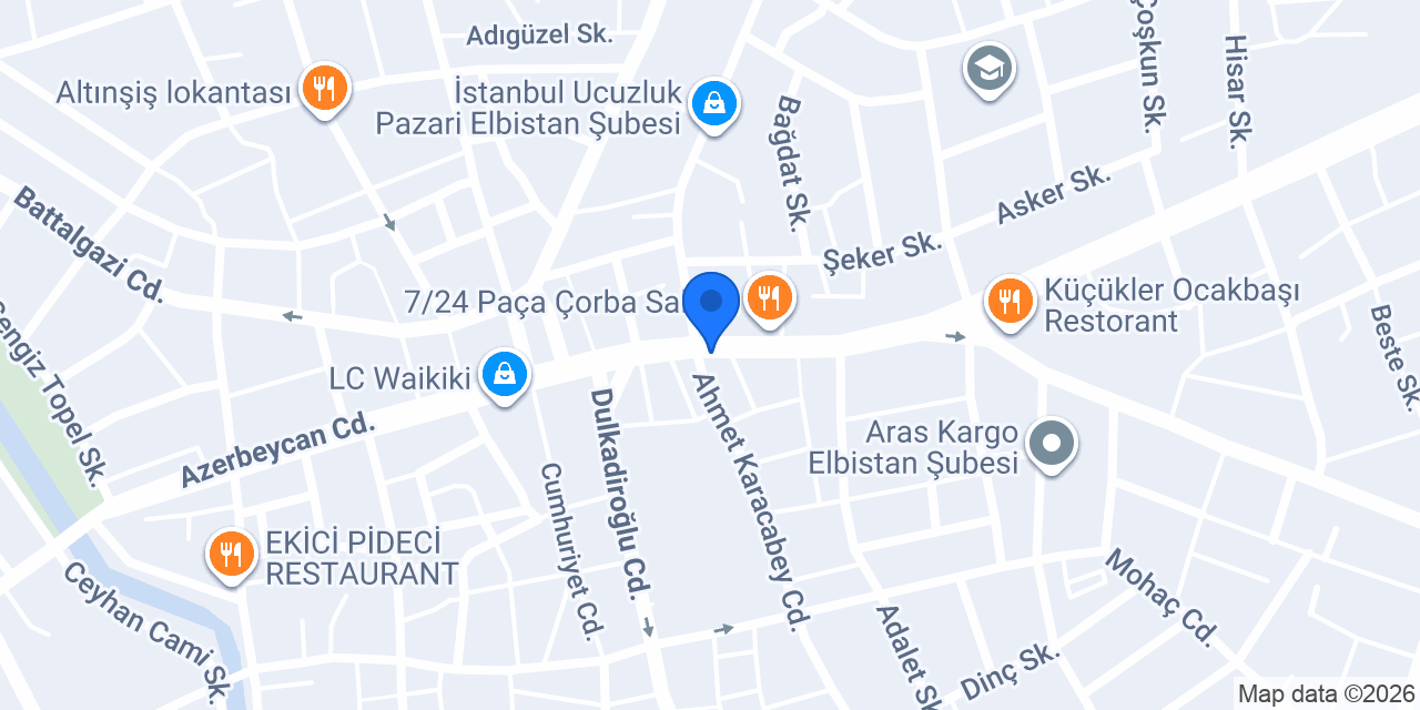 Azimoğlu Kasabı konumu