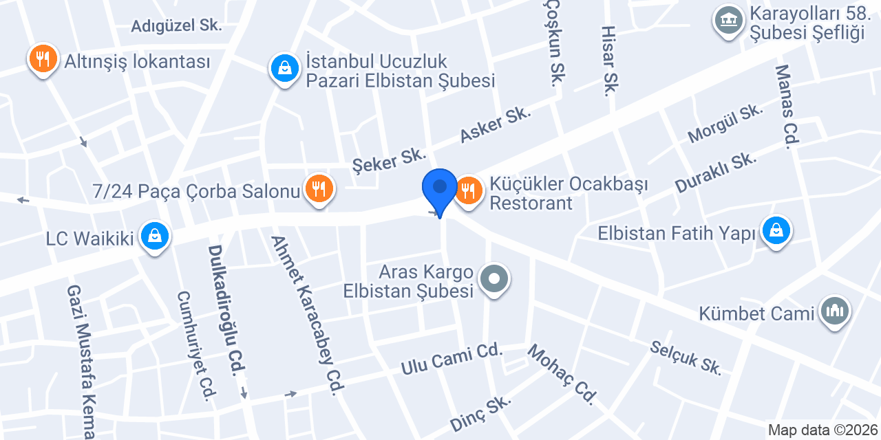 Avukat Ömer Faruk BOZKURT konumu