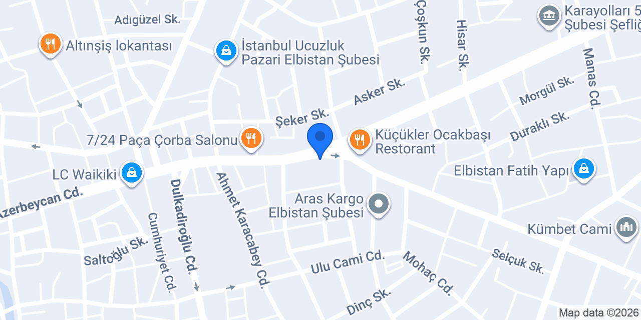 Efsane Kebap Evi konumu
