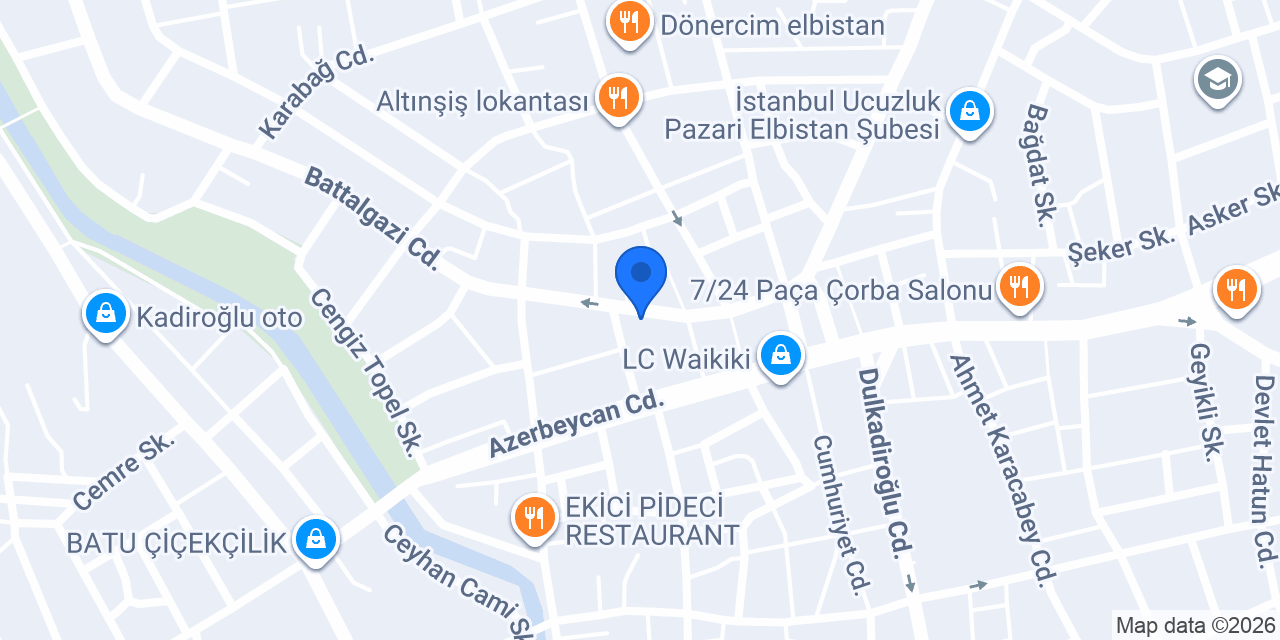 Deneyim Elektrik Elbistan konumu