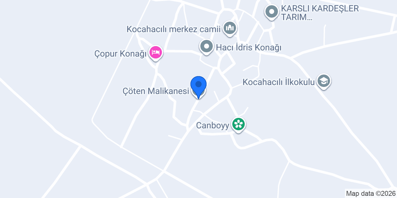 Çöten Malikanesi konumu