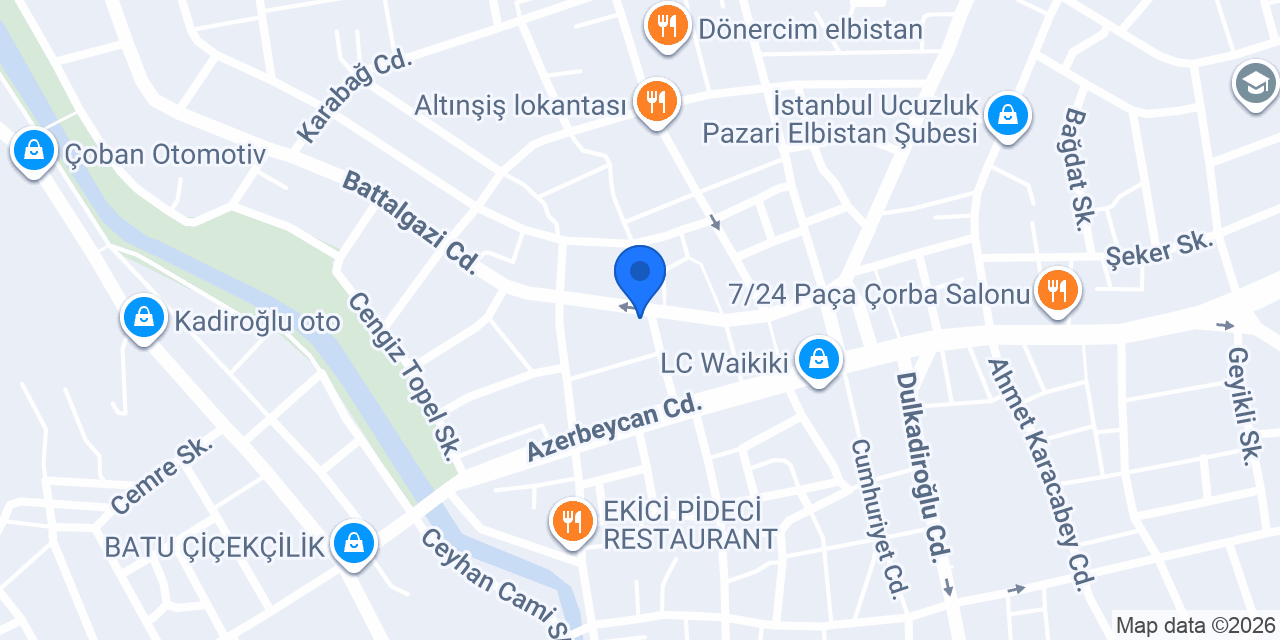 Hamitoğlu Av Bayii konumu