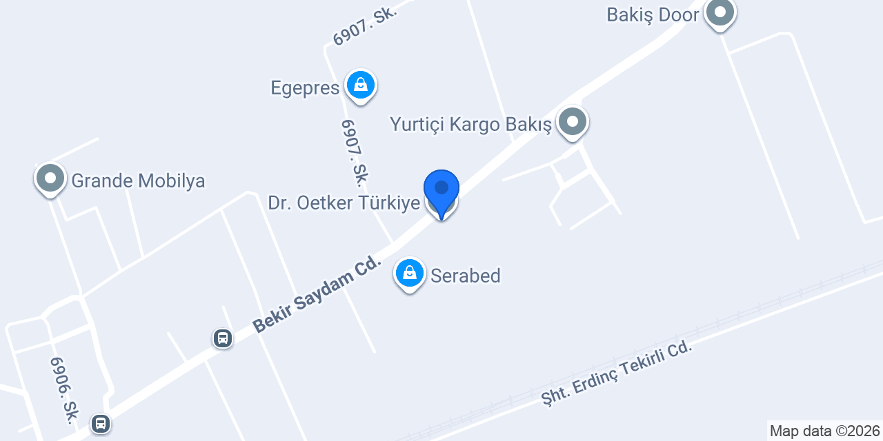 Dr. Oetker Türkiye konumu