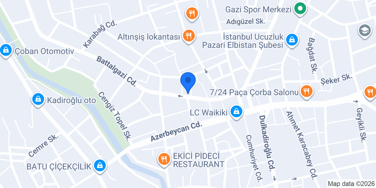 Doğan Süt Ürünleri konumu