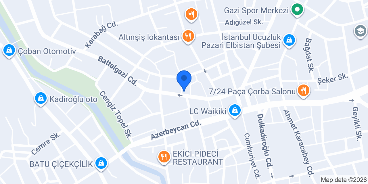 Şafak Tavukçuluk konumu