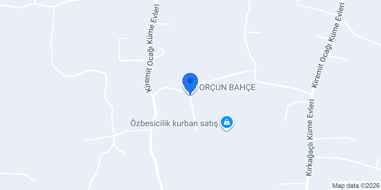 ORÇUN BAHÇE konumu