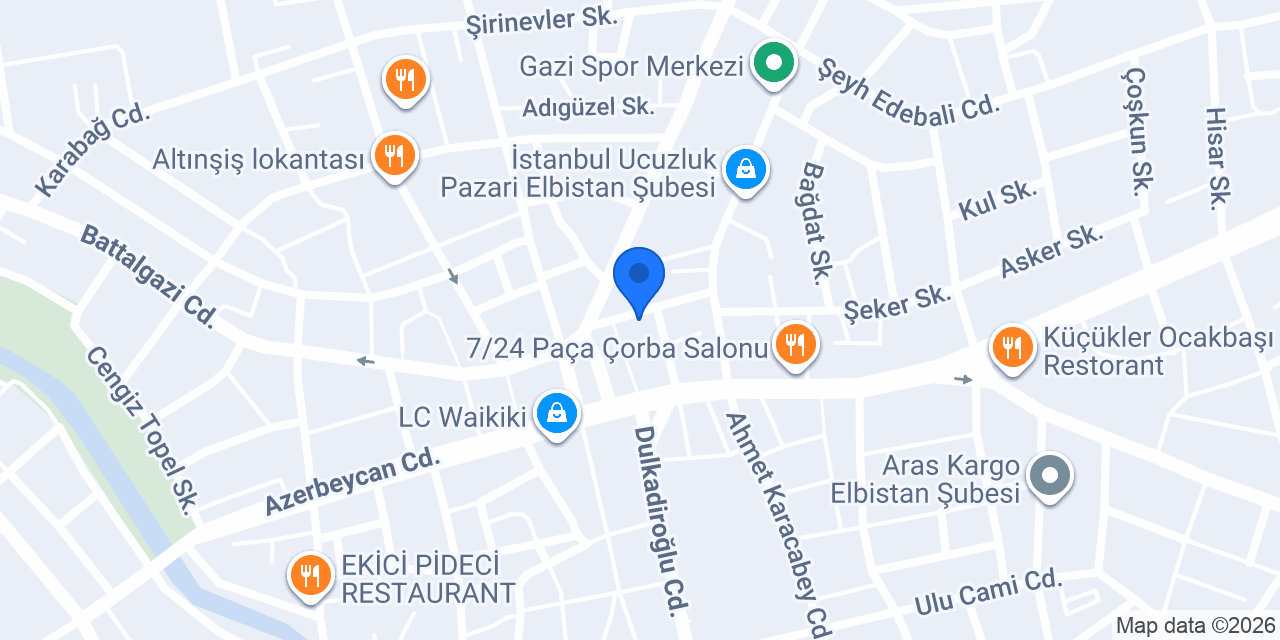 elbistan tabela ALTINFIRÇA reklam konumu