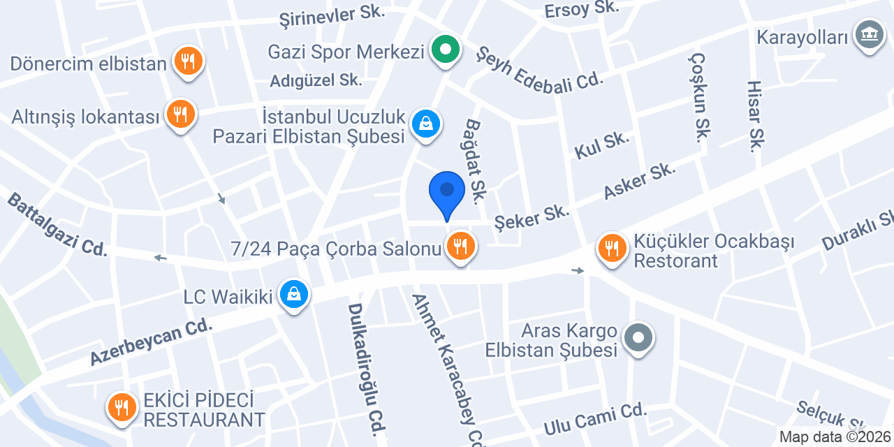 KAYA ELEKTRİK ELBİSTAN konumu