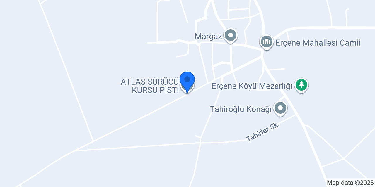 ATLAS SÜRÜCÜ KURSU PİSTİ. konumu
