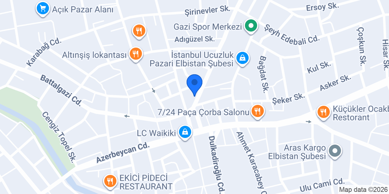 Uzmanlar ekmek& Pide fırını konumu