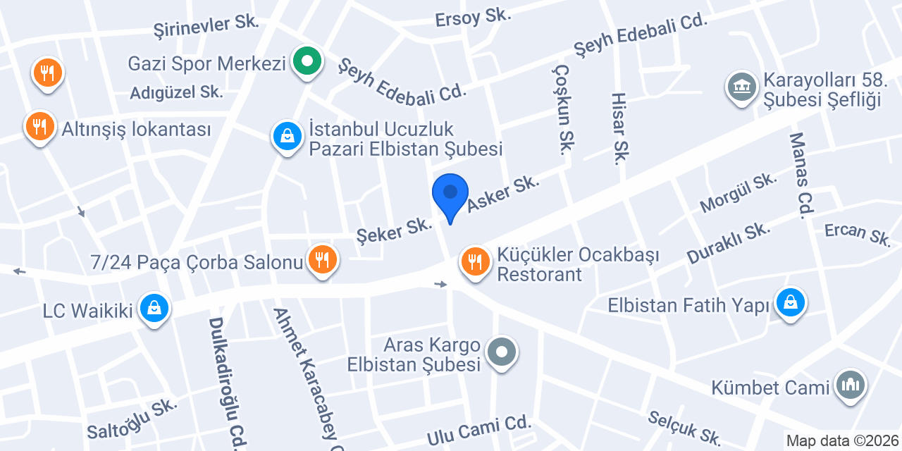 Saray Ev Yemekleri konumu