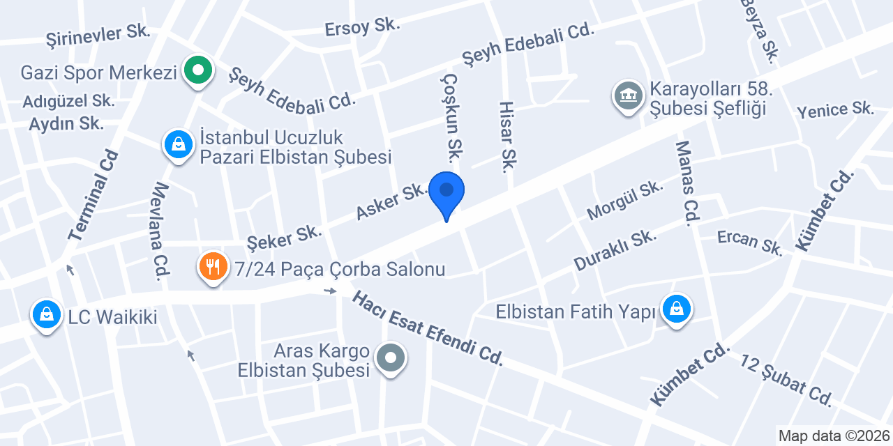 1A VER TEKEL MARKET konumu