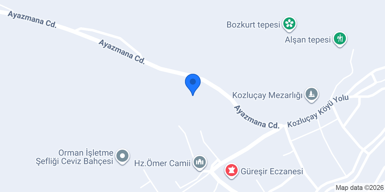 Ptt-kozluçay Şubesi konumu