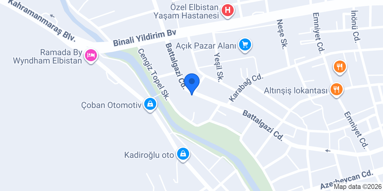 Bayraktar Otomotiv konumu