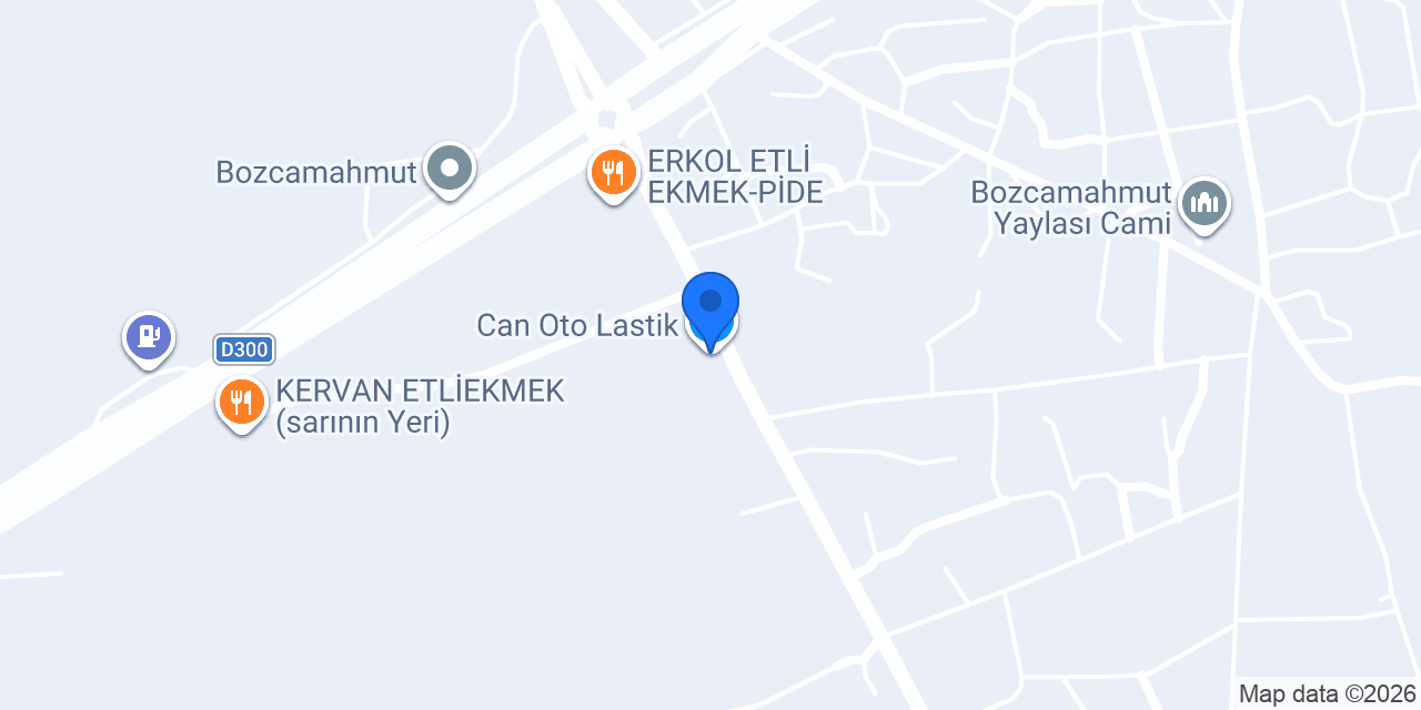 Can Oto Lastik konumu