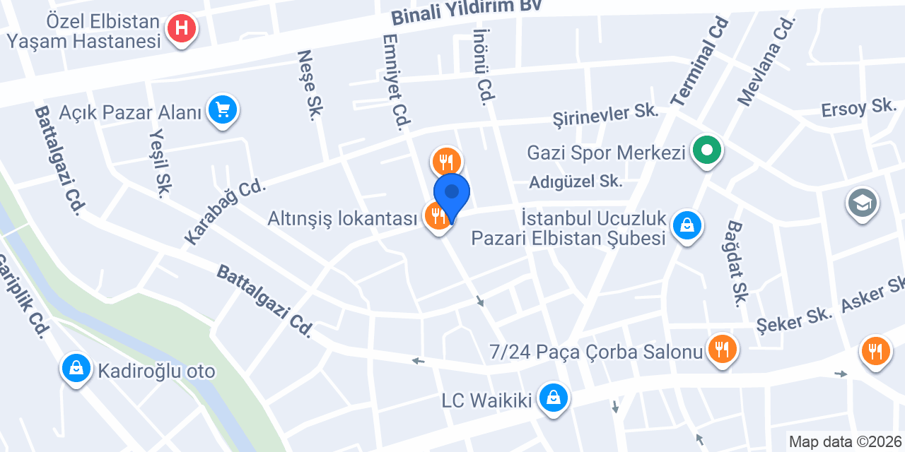 ELBİSTAN FORKLİFT konumu