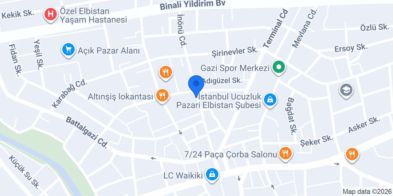 Ali Tekinsoy Ortaokulu konumu