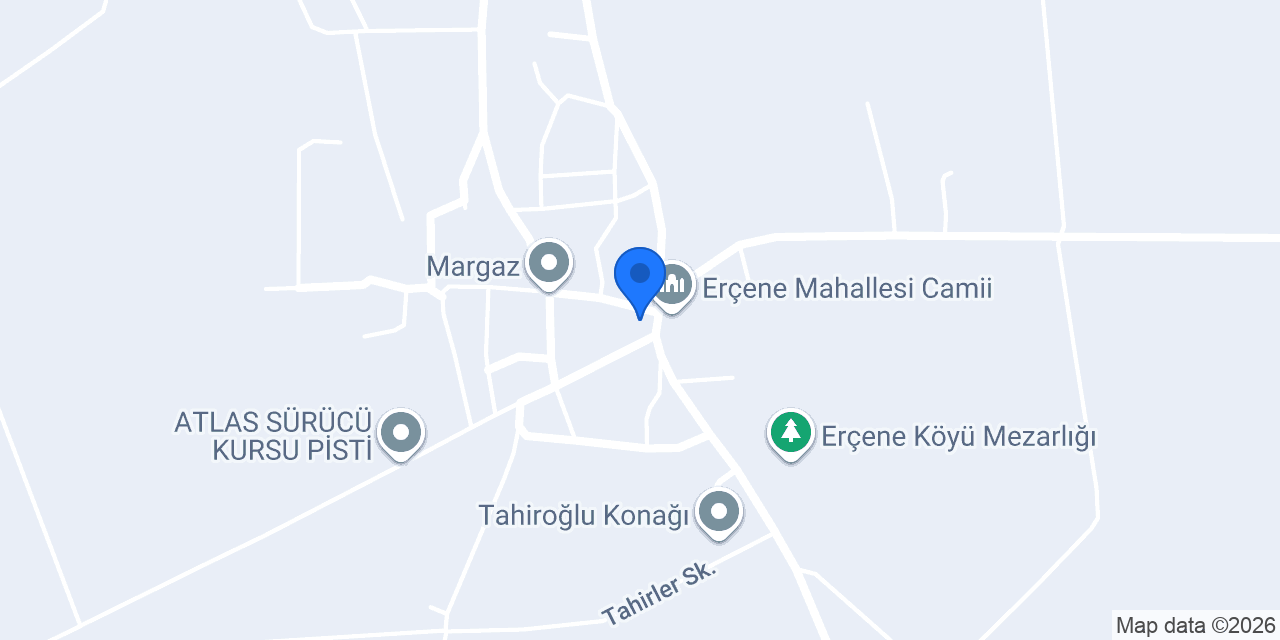 Erçene İlköğretim Okulu konumu