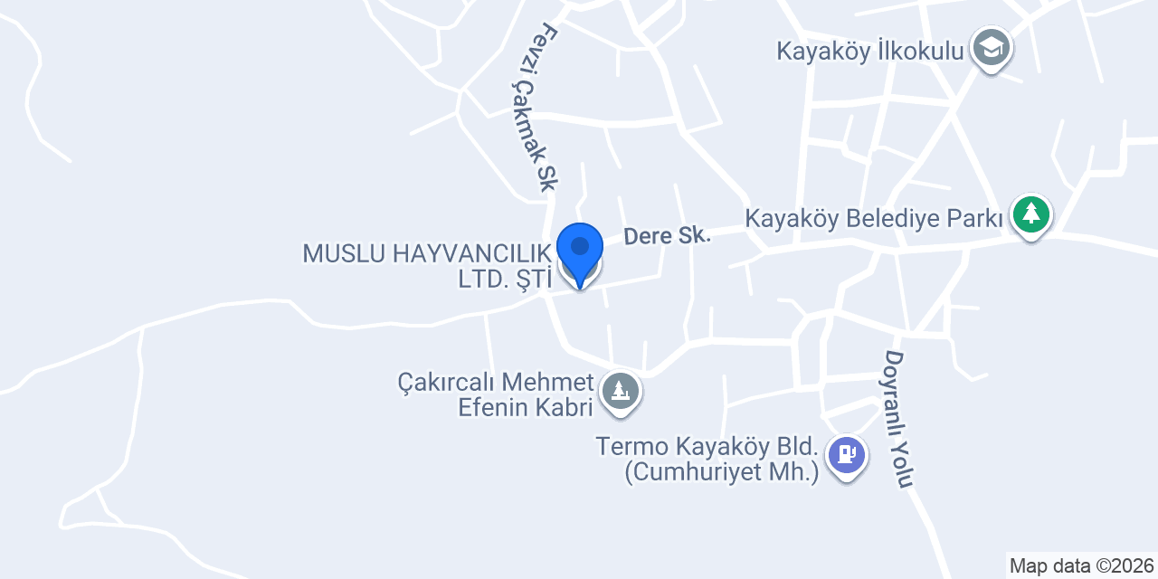 MUSLU HAYVANCILIK LTD. ŞTİ. konumu