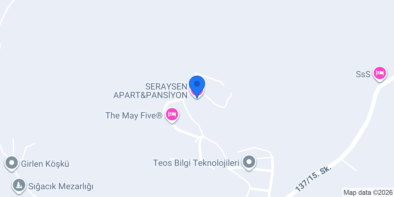 SERAYSEN APART&PANSİYON konumu