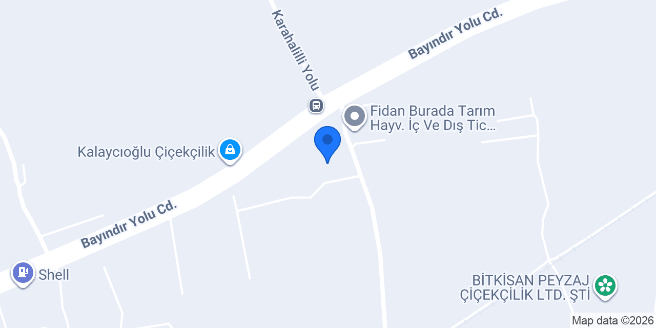 Koçaroglu çiçekçilik konumu