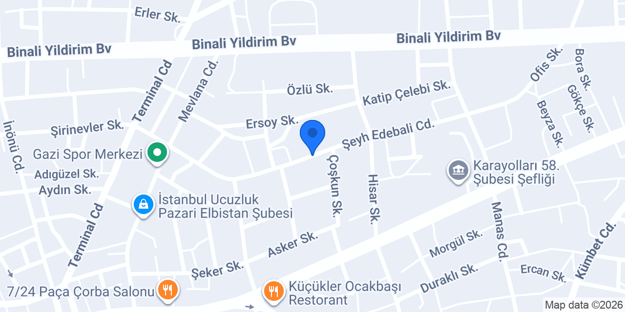 Turna Bucağı Ortaokulu konumu