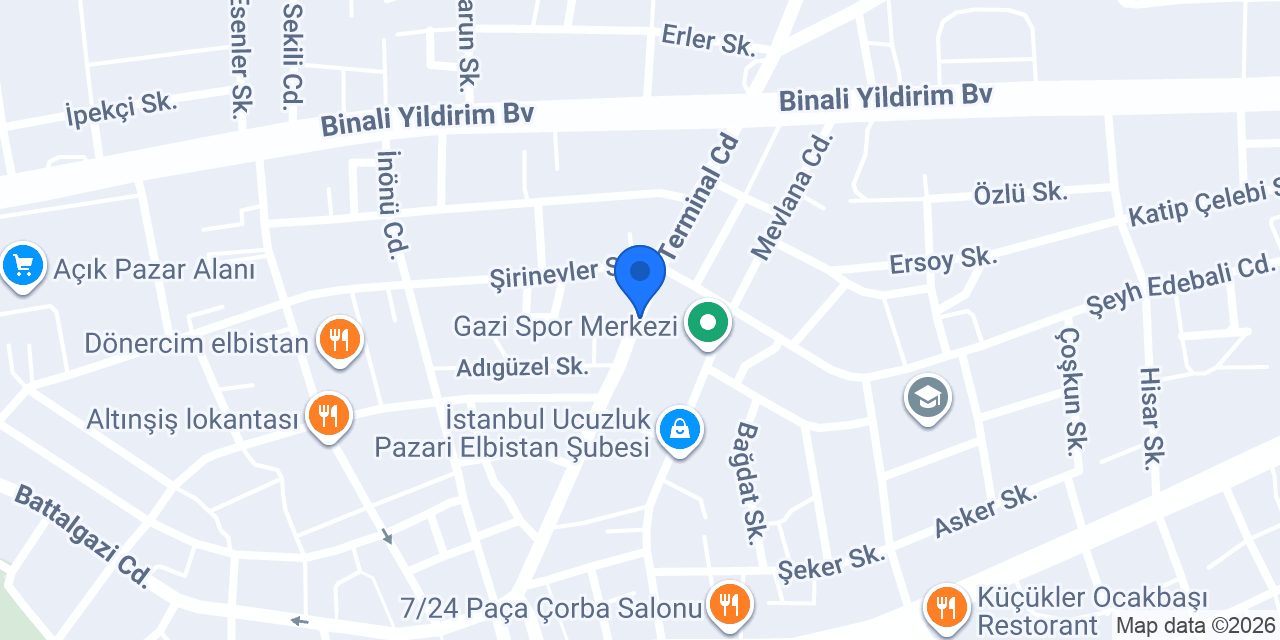 Hilal Ekmek Gıda konumu