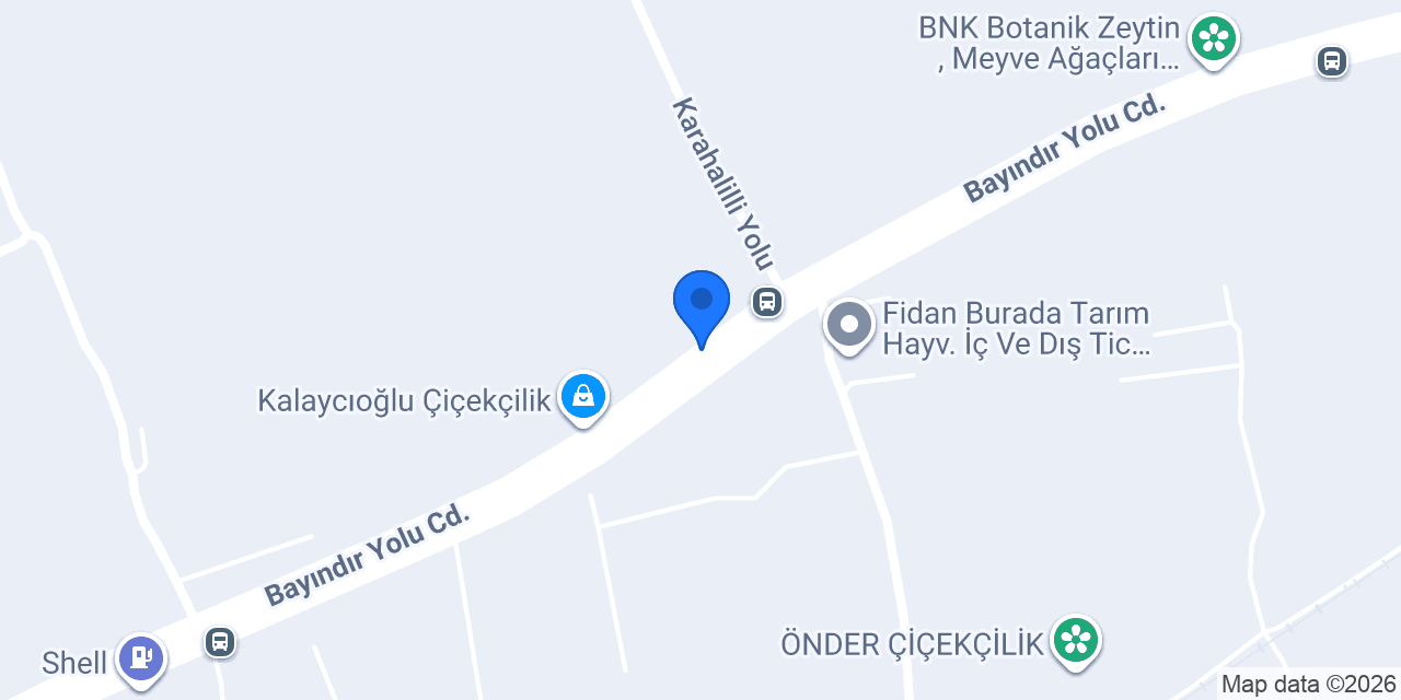 Kubilay Çiçekçilik konumu
