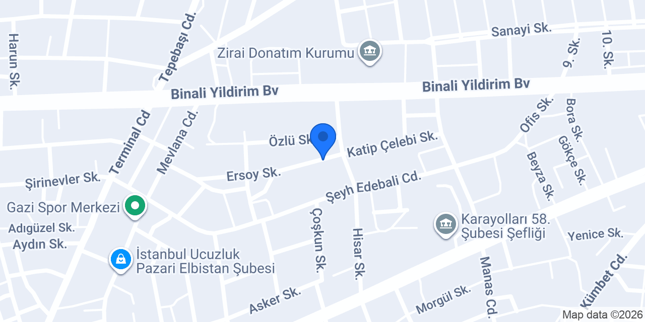 Gök mekanik dogalgaz konumu