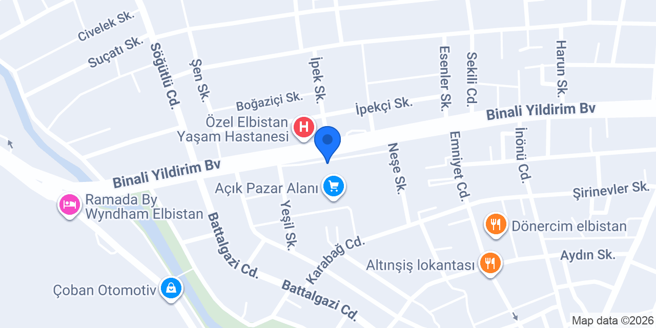 Yaşam Hastanesi Taksi konumu