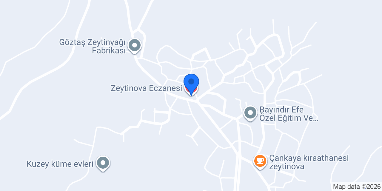 Zeytinova Eczanesi konumu