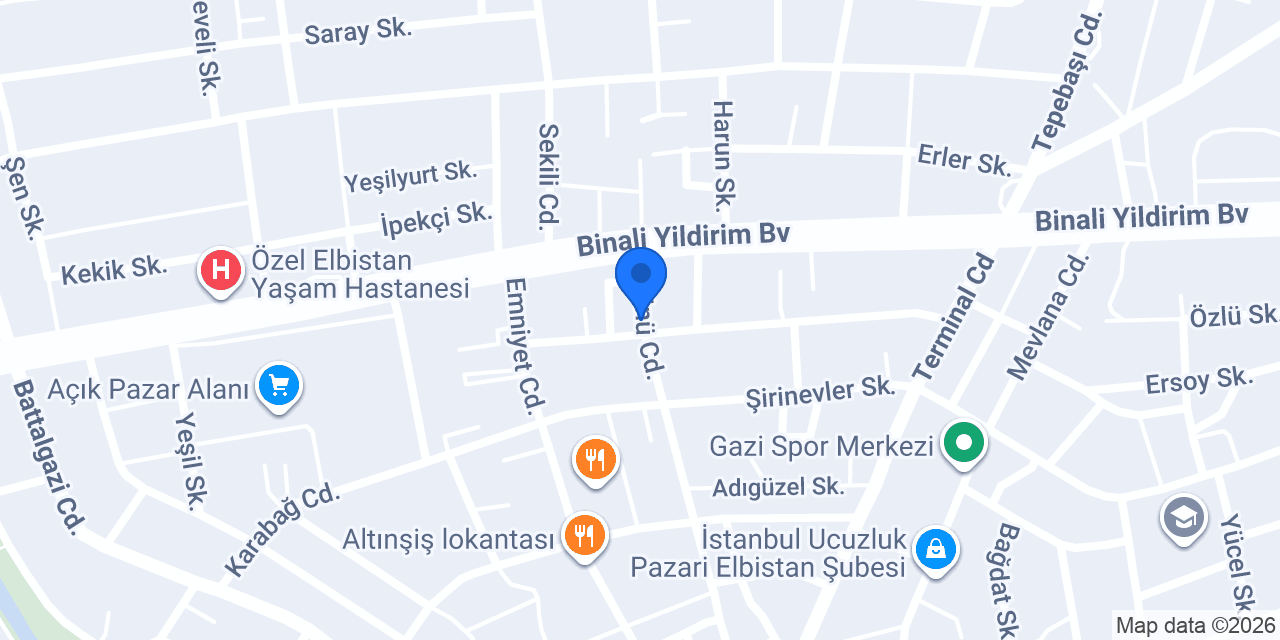 Yalçın Gıda konumu