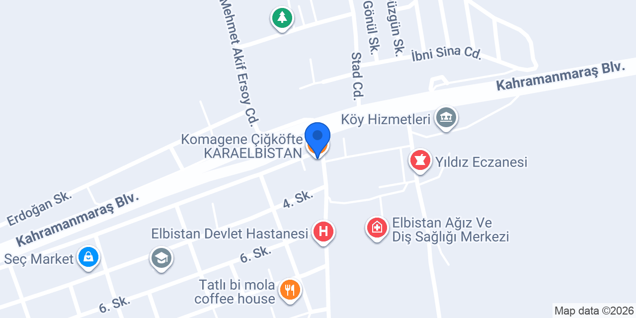 Deren İşitme Merkezi konumu