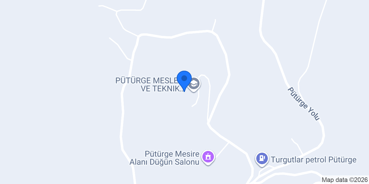PÜTÜRGE MESLEKI VE TEKNIK ANADOLU LISESI konumu