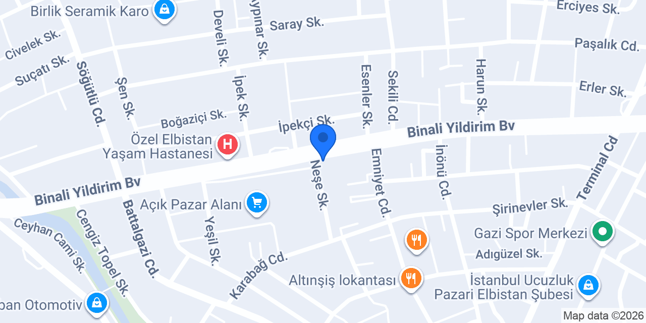 Havan Elektrik ve Ozalit konumu