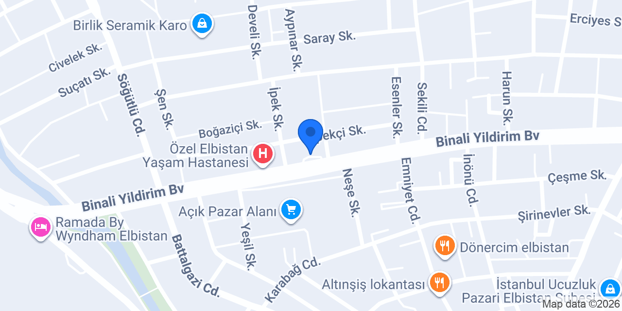 Aytemiz ELBİSTAN konumu