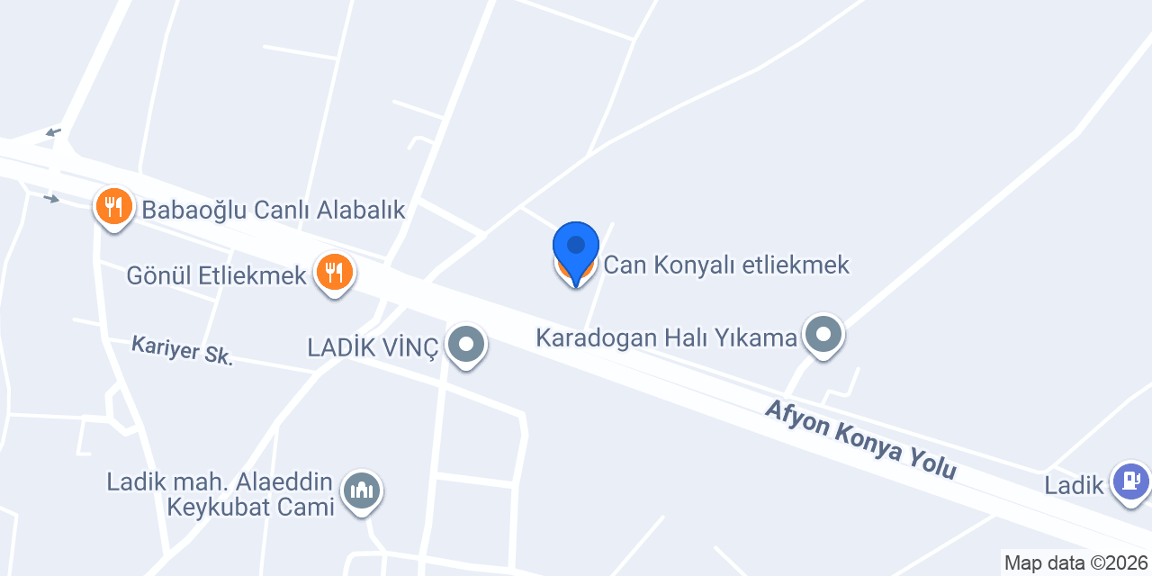 Can Konyalı etliekmek konumu
