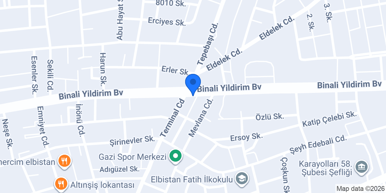 İpek Mobilya Elbistan konumu
