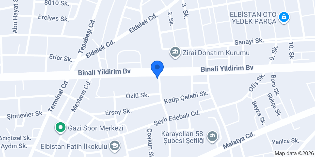 ÖZKAYALAR YAPI konumu