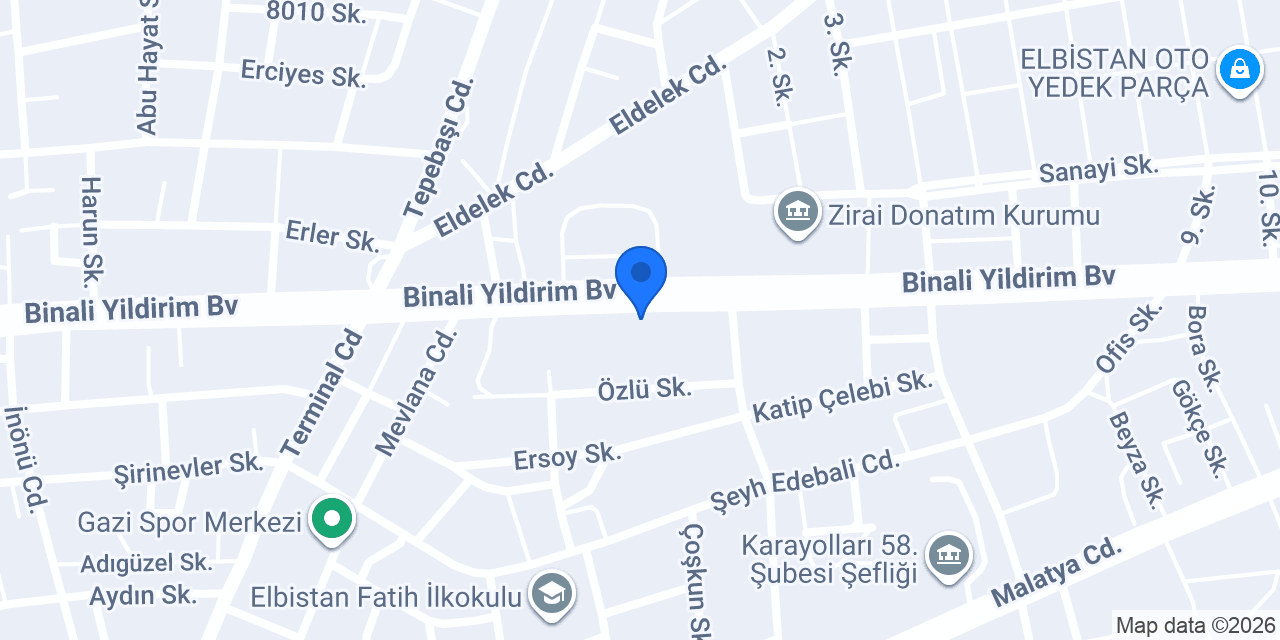 DenizBank Elbistan Şubesi konumu