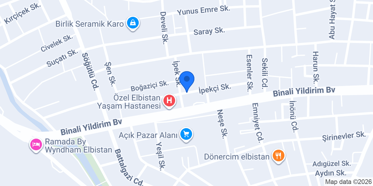 Hayat Optik konumu