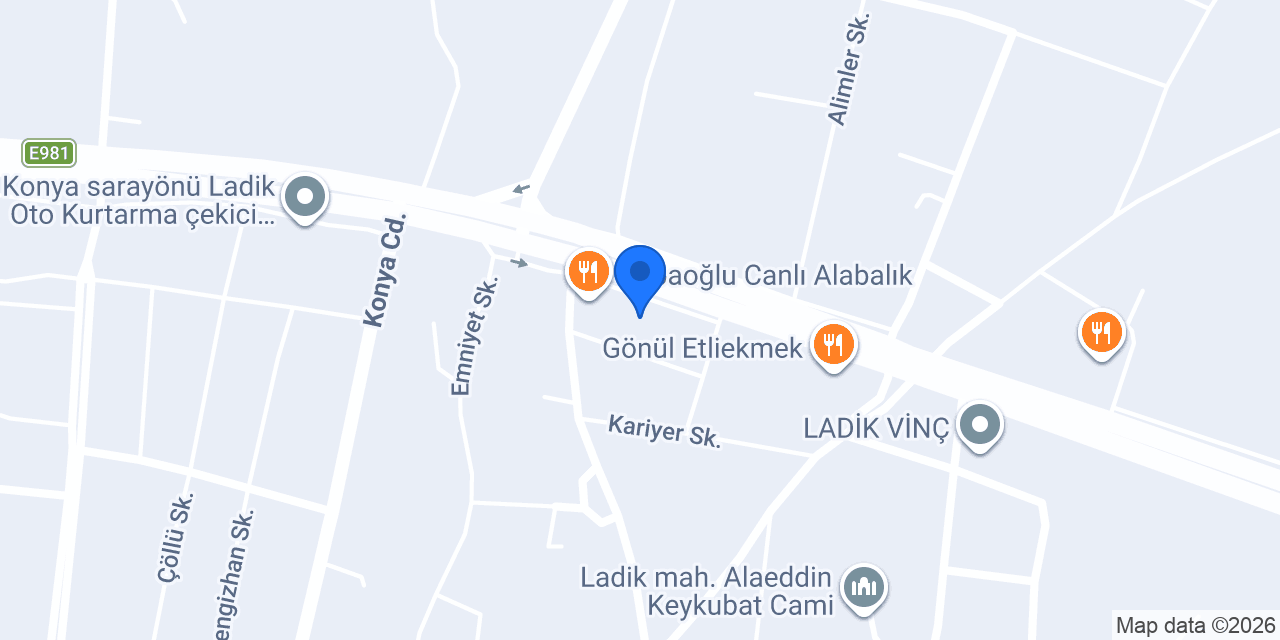 Ladik Ekmek Unlu Mamülleri konumu