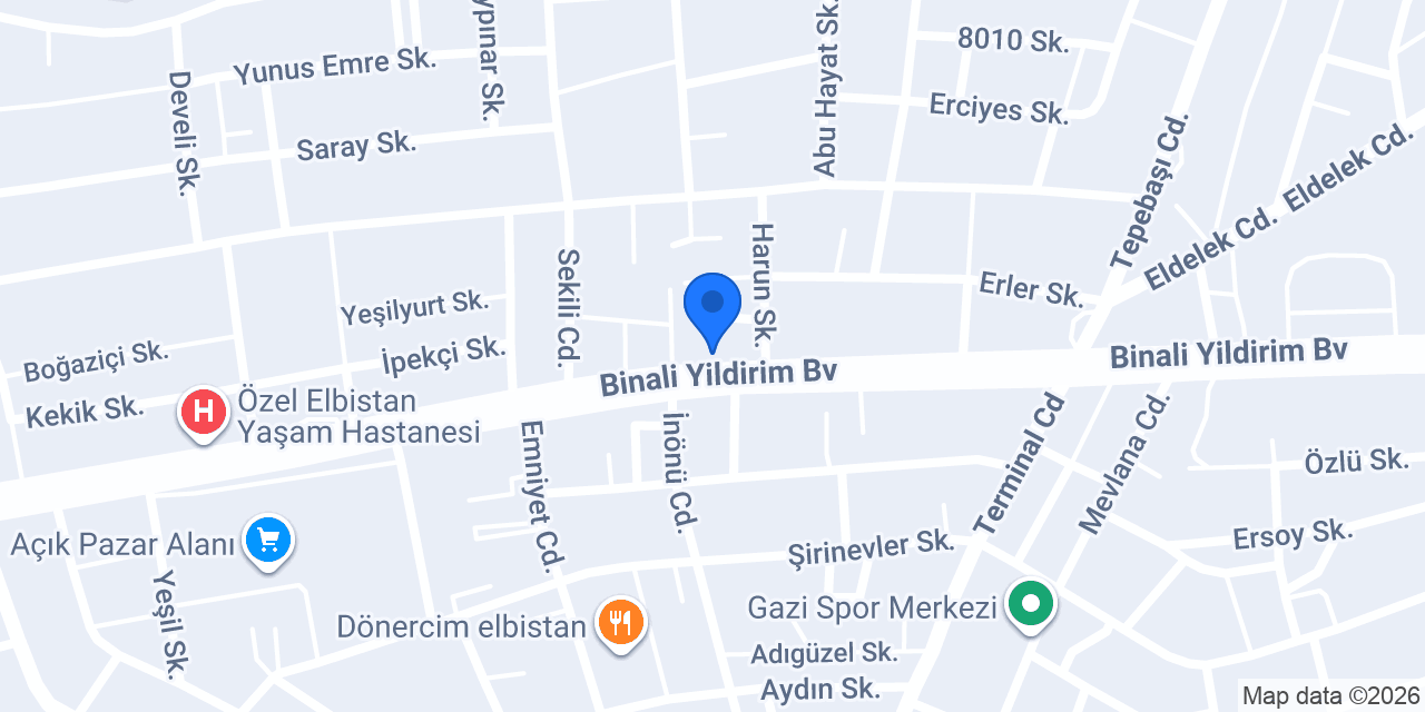 YAĞMUR OTO LASTİK konumu